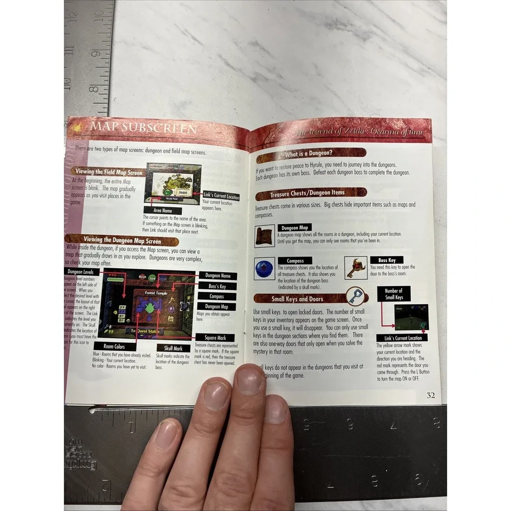 Nintendo 64 N64 The Legend of Zelda: Ocarina of Time Manual Booklet Only